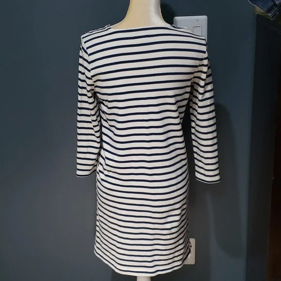 Madewell Striped Knit 3/4 Sleeve Dress Size S - Picture 7 of 11